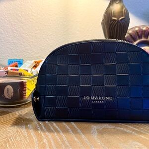 Jo Malone Navy Checkered Toiletry Bag